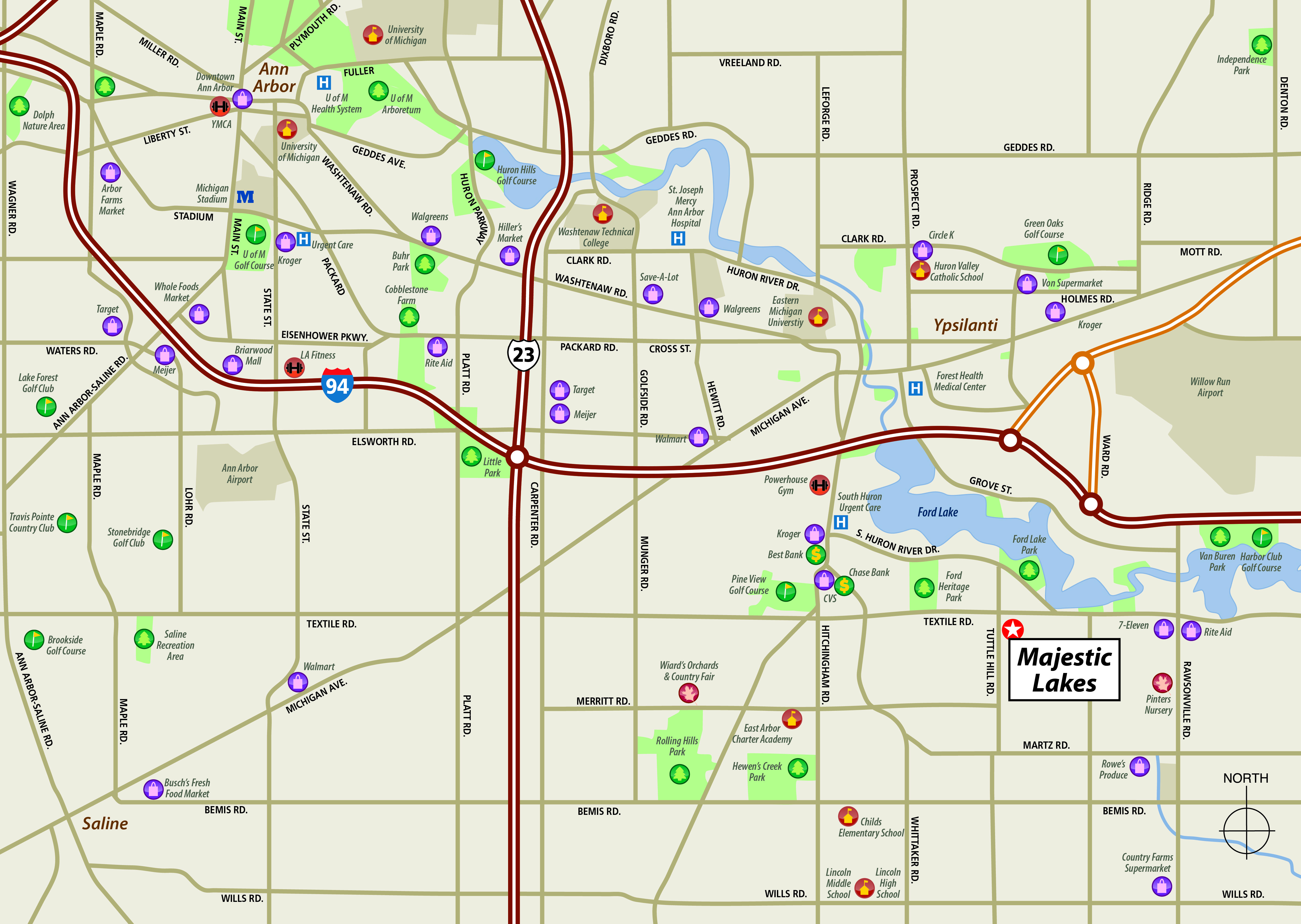 Deer Creek Area Map Lombardo Homes   Majestic Lakes Amenities Map 