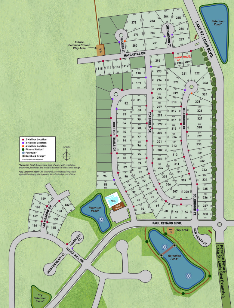 Rose Garden Site Plan - Lombardo Homes